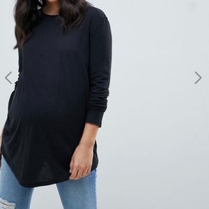 ASOS Maternity Long Sleeve Crew Neck